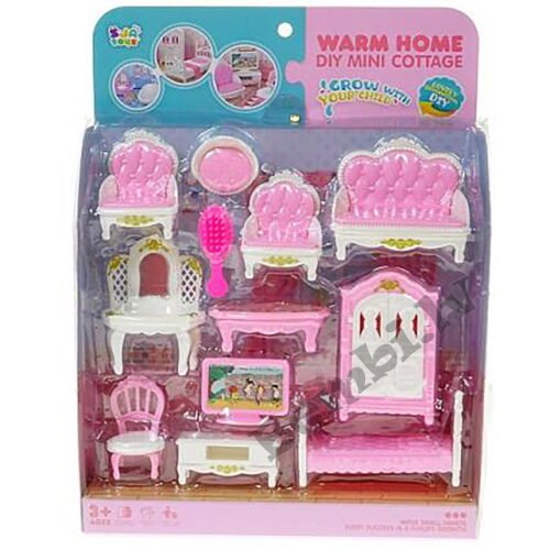 Leļļu mēbeļu komplekts Warm house