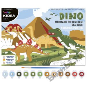 Glezna pēc cipariem Kidea Dinosaurs