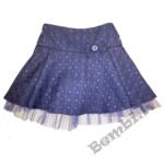 Svārki meitenēm zili ASJA BALLS 122 cm