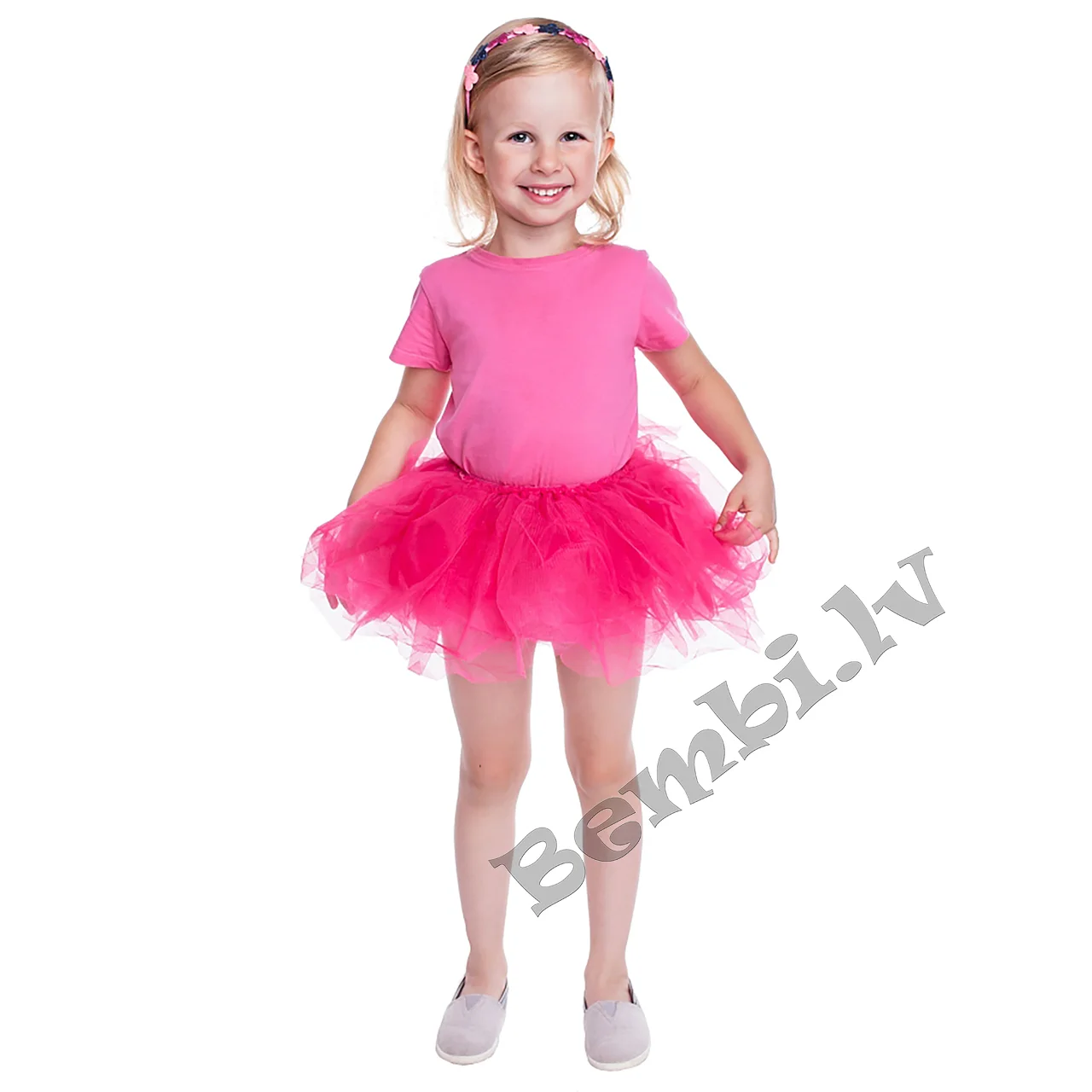 Tumši rozā tutu tilla svārciņi GoDan