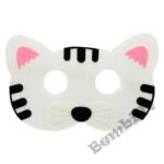 Kaķa maska balta