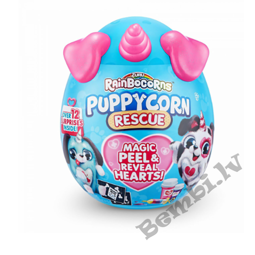 RAINBOCORNS plīša rotaļlieta ar aksesuāriem Puppycorn Rescue, 9261