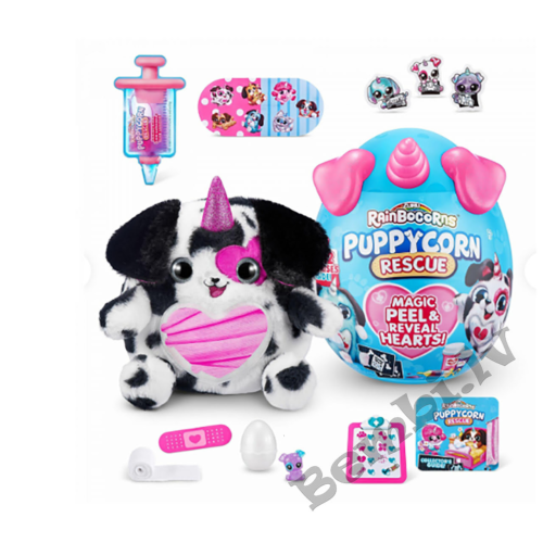 RAINBOCORNS plīša rotaļlieta ar aksesuāriem Puppycorn Rescue, 9261 - Image 2