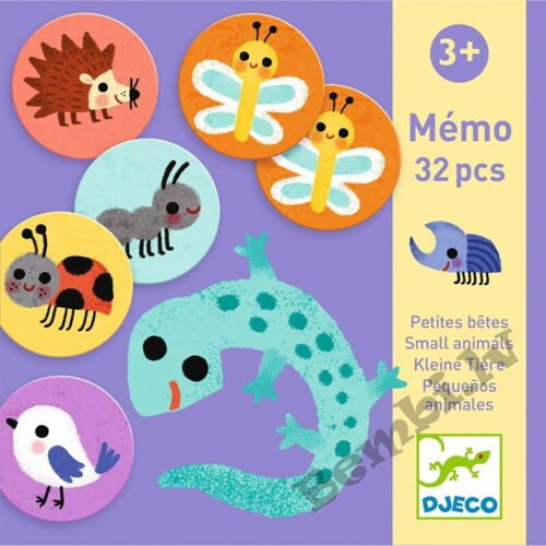 DJECO Atmiņas spēle – Mazie dzīvnieciņi (32 gab.) DJ08254