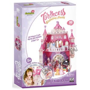 CUBICFUN 3D Puzle - Princeses dzimšanas dienas māja 95 gab.