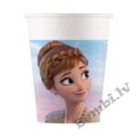 Svētku papīra glāzītes ar Frozen, 200 ml, 8 gab.