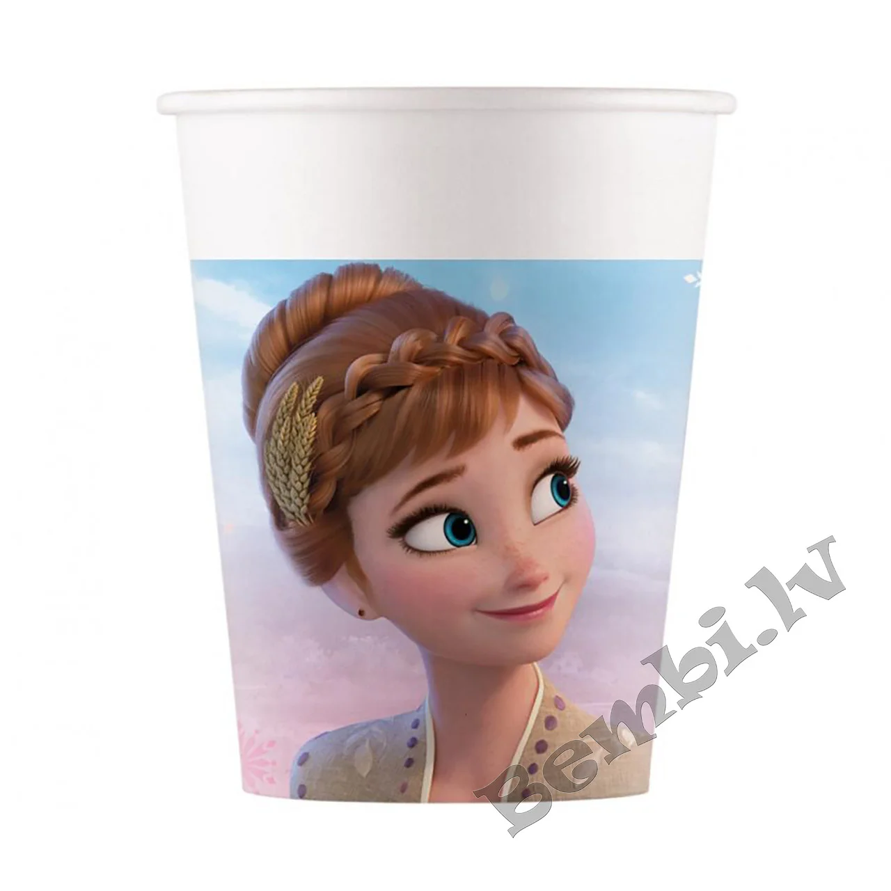 Svētku papīra glāzītes ar Frozen, 200 ml, 8 gab.