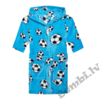 Playshoes flīsa halāts bērniem ar bumbām FUTBOLS, (110-164 izm.)