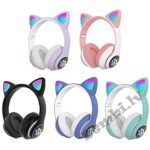Austiņas wireless CAT AKS-28 ar LED gaismām