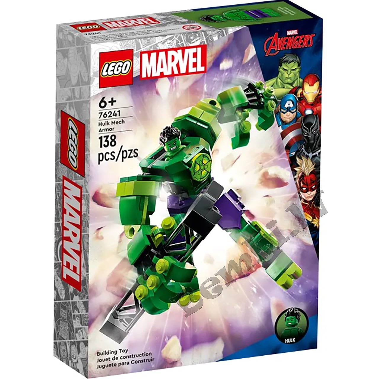 LEGO Marvel Hulk Mech Armour 76241