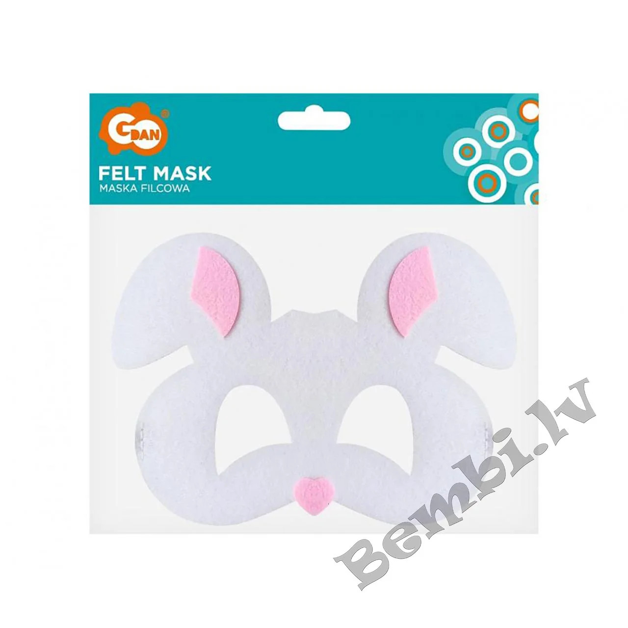 Zaķa maska filca Godan - Image 2