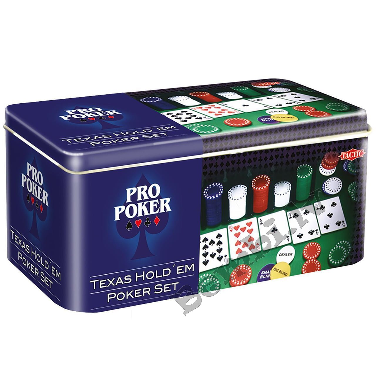 TACTIC Galda spēle Pro Poker metāla kastē - Image 2