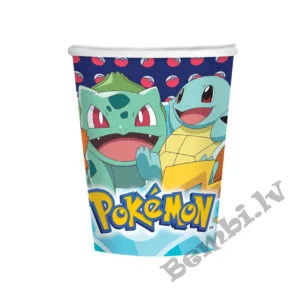 Pokemon papīra glāzes 8 gab. AMSCAN