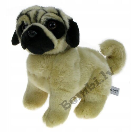 Uni toys mīkstā rotaļlieta mopsis 25 cm