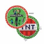 Papīra šķīvji Minecraft 23 cm, 8 gab.