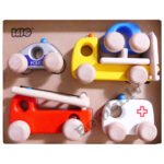 BAJO koka automašīnu komplekts 4 gab.