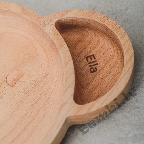 The wood life Project ECO koka šķīvis - Lācis - Image 2