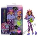 Monster High lelle un Sleepover Aksesuāri, Clawdeen Wolf, Creepover Party