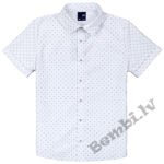 GT balts krekls ar rakstu un īsām piedurknēm, zēniem 0176