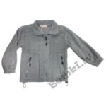 Pelēka flīsa jaka bērniem 104-164 izm.