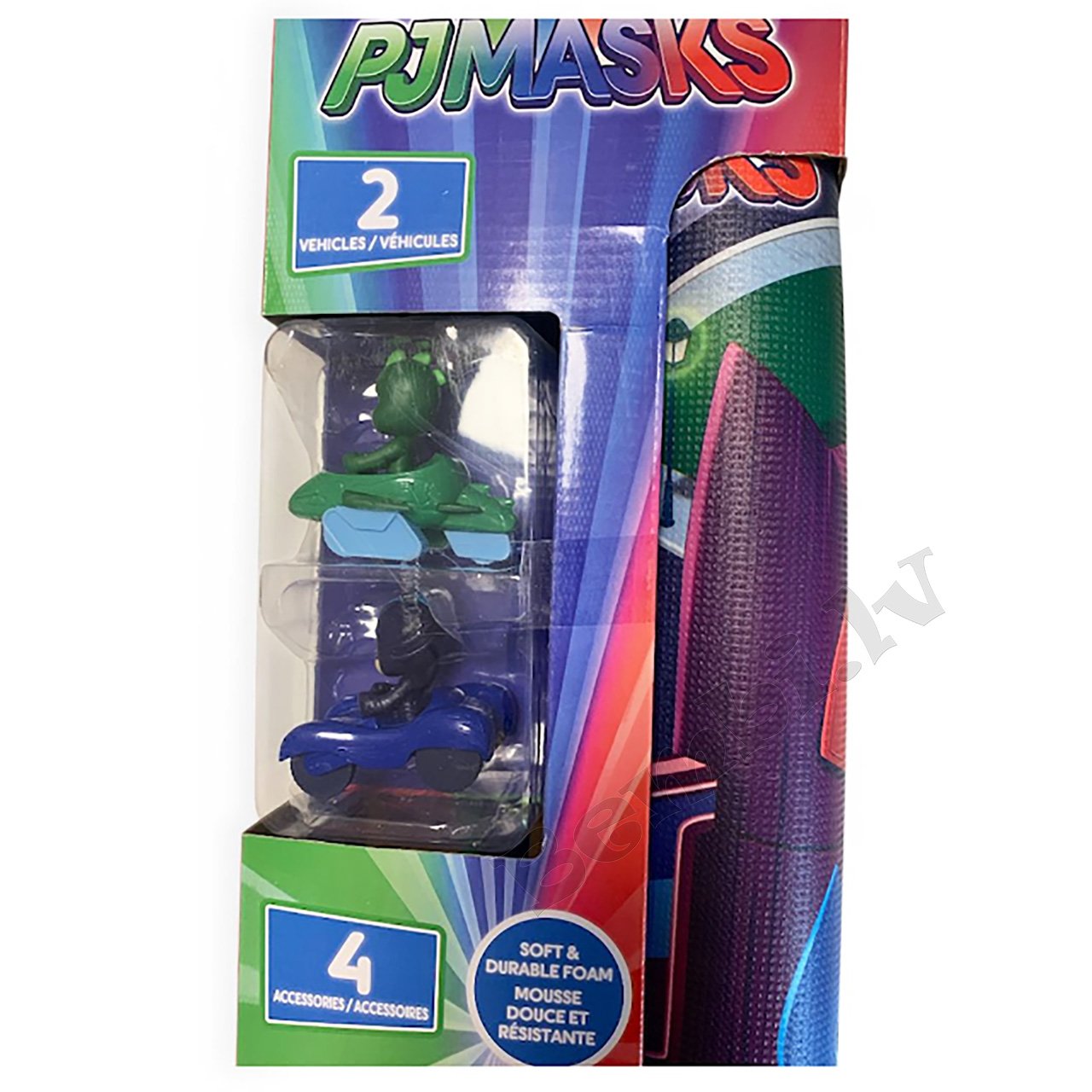 PJMasks paklājs trase ar automašīnām Cat boy un Geko 60 cm - Image 3