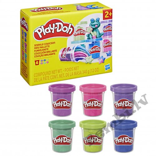 PLAY-DOH Plastilīna Mirdzošā kolekcija, 6 gab - Image 4