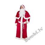 Komplekts "Ziemassvētku vecīša tērps/mētelis" (mētelis ar kapuci, , bārda)