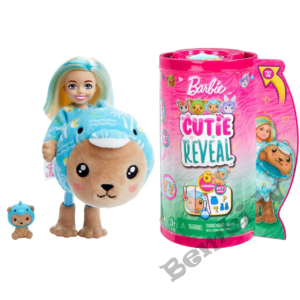 Lelle "Barbie" cutie reveal ar dzīvnieku kostīmu Dolphin