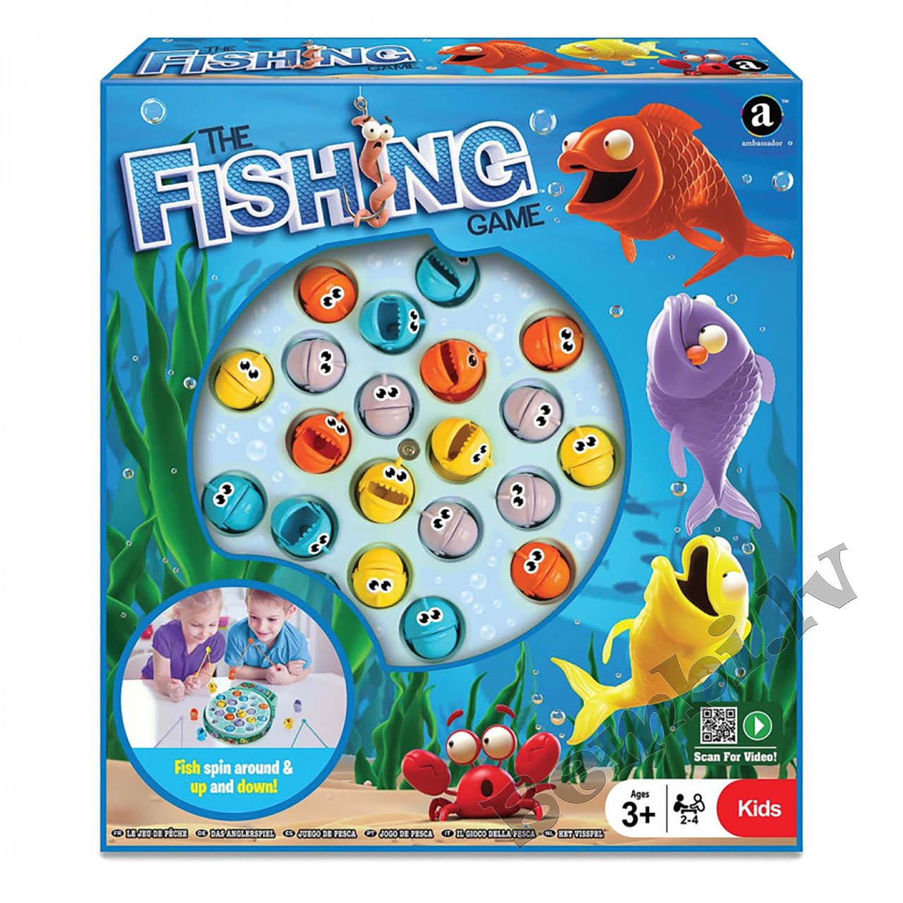 Makšķerēšanas spēle The fishing game (gaiši zils)