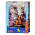 Castorland puzle Muzikālie kaķēni 260 gab