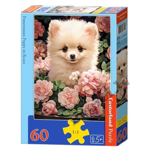 Castorland puzle Kucēns rozēs 60 gab