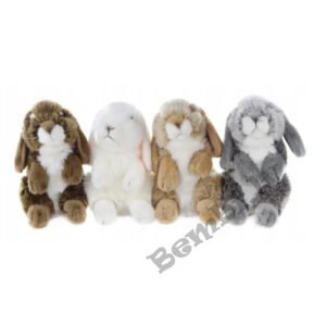 Uni toys mīkstā rotaļlieta sēdošs zaķis 15 cm