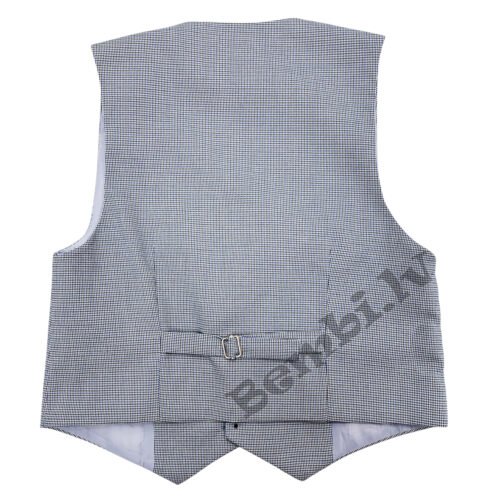 Zils komplekts veste un bikses ar smalku rūtainu rakstu (128-158 izm.) - Image 3