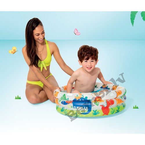 INTEX 3 riņķu baseins mazuļiem Dino, 60 cm - Image 3