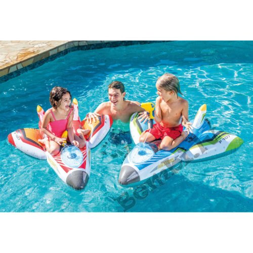 INTEX peldpūslis lidmašīna ar ūdens pistoli, 117 cm - Image 6