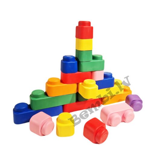 Gerardo's Toys mīkstie kluči konstruktors mazuļiem, 21 gab. - Image 2