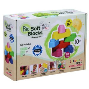 Gerardo's Toys mīksto klucīšu konstuktors mazuļiem 10 gab.