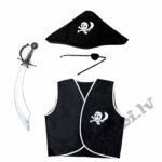 Pirāta tērps (zobens,veste,cepure,acs sargs)