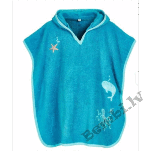 Playshoes frotē dvielis pončo DELFĪNS (izm.L)