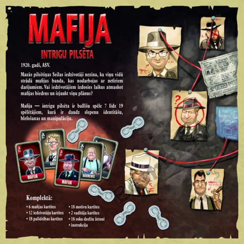 TREFL Galda spēle Mafija intrigu pilsēta - Image 2