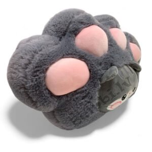 Mīkstā rotaļlieta Ķepa pelēka, 37 cm