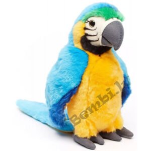 Uni toys mīkstā rotaļlieta papagailis Zilā Ara 28 cm