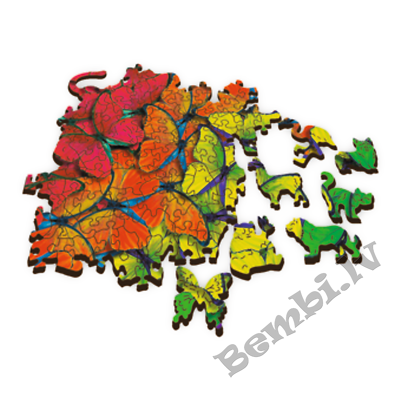 TREFL Koka puzle - Varavīksnes taureņi, 500gb - Image 2