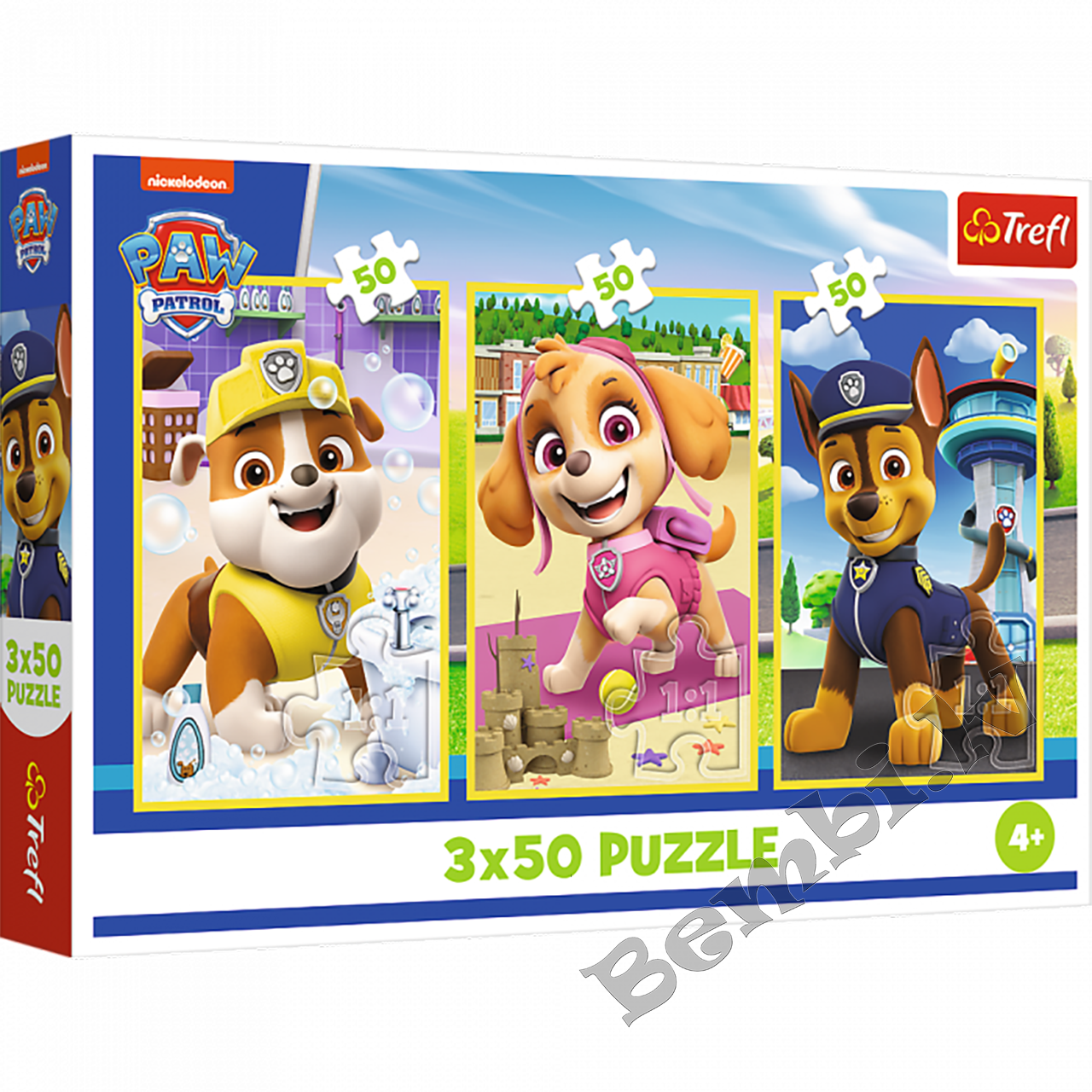 TREFL PAW PATROL Pužļu komplekts Mūsu suņi, 3x50 gab.