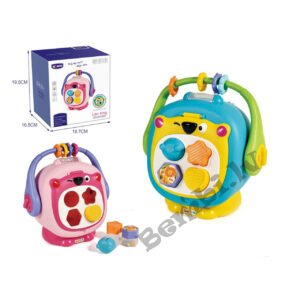 Interaktīvs rotaļu šķirotājs Lauva, rozā