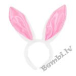 Zaķa ausis baltas ar rozā
