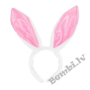 Zaķa ausis baltas ar rozā