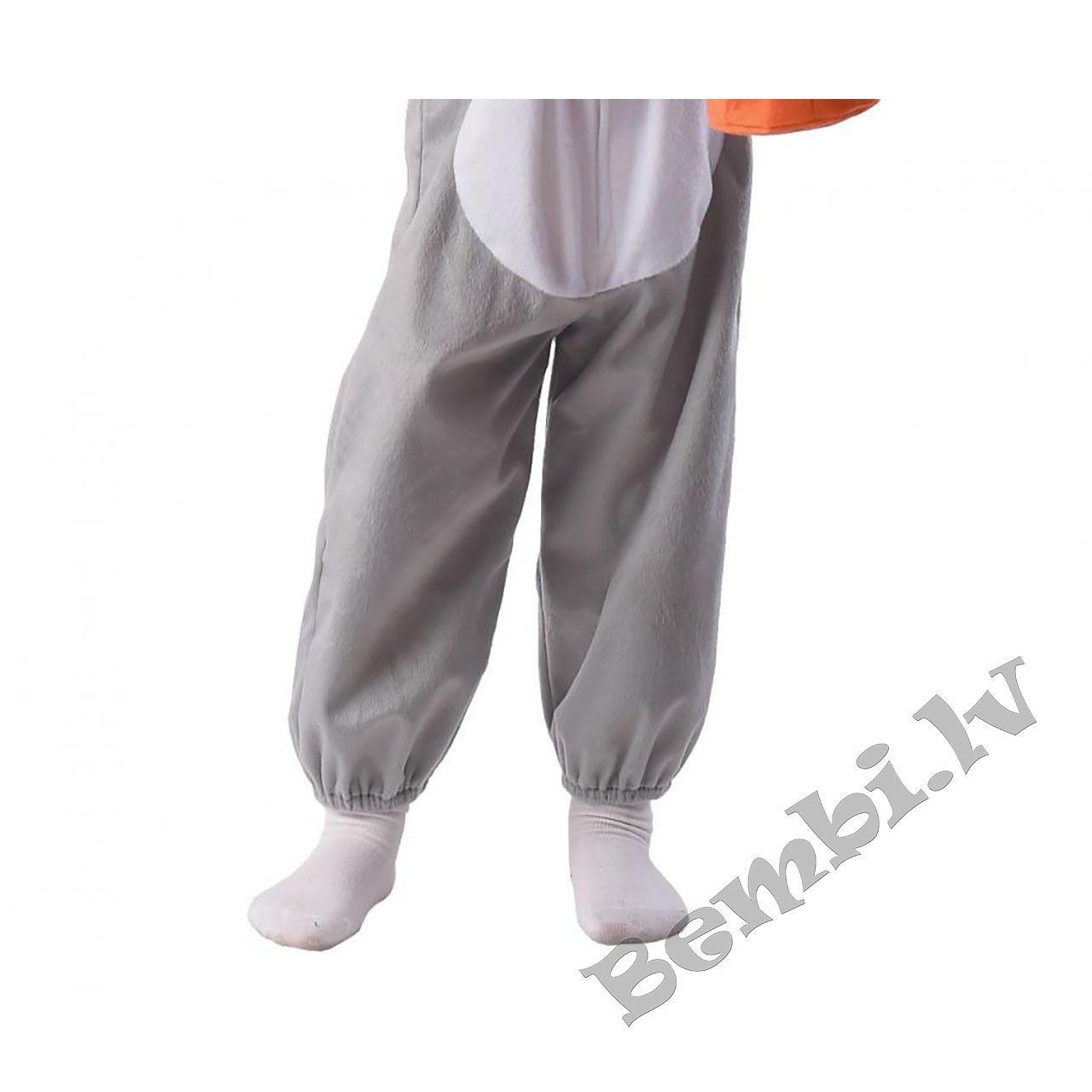 Bērnu komplekts "Pelēks truša" (kombinezons ar kapuci, rokassoma), izmērs 92/104 cm - Image 4