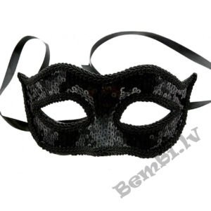 Maska ar fliteriem, melna