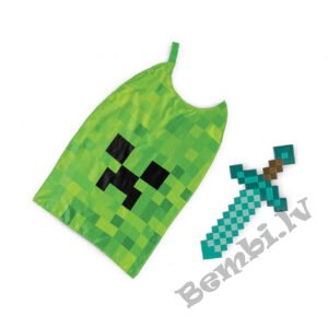 Minecraft komplekts (zobens, apmetnis)
